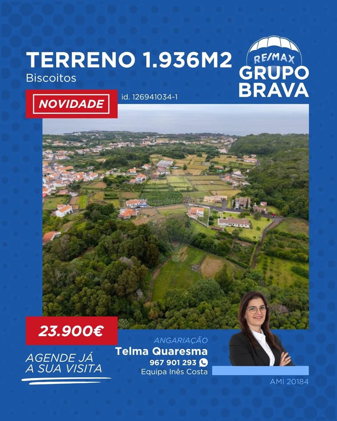 Terreno 1.936m² · Biscoitos