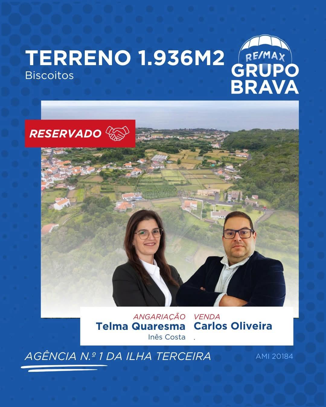 Terreno 1.936m² · Biscoitos